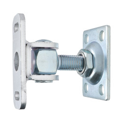 Záves M16 s platňou 75x55mm, nastaviteľný, pozinkovaný Záves M16 s platňou 75x55mm, nastaviteľný, pozinkovaný